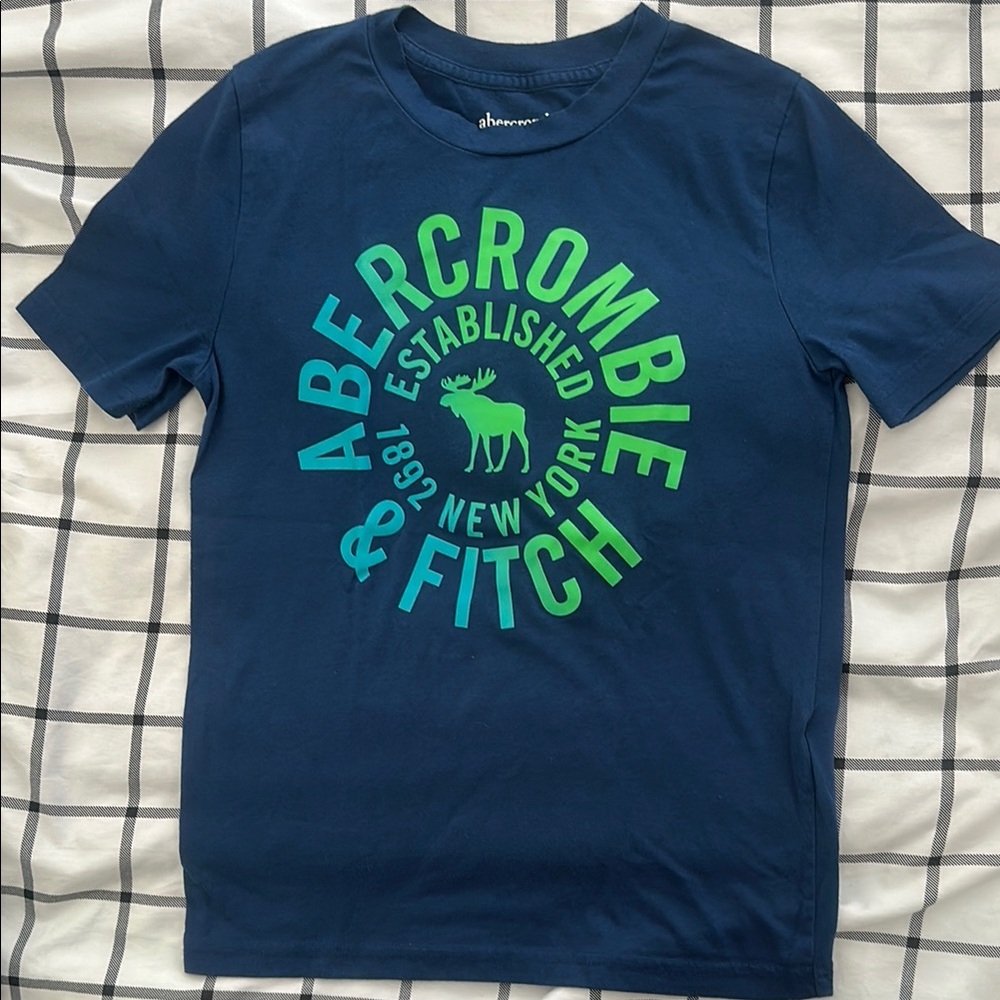 Preloved Abercrombie & Fitch Kids Navy Blue T-Shirt